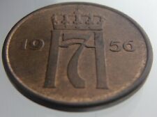 1956 Norway Five Ore KM# 400 Circulated Coin Bronze 067D