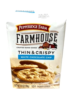 Pepperidge Farm Farmhouse Thin & Crispy White Chocolate Chip Cookies 6.9 oz - Picture 1 of 1