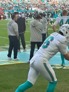 Home Sideline Passes behind Dolphins Bench for Miami Dolphins Vs Titans MNF - Picture 1 of 8