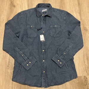 Johnnie-O Haskell gesteppte indigoblaue Herrenjacke Größe Medium 198 $ - Bild 1 von 8