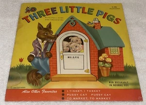 1953 Cricket Records THREE LITTLE PIGS 10” 78 RPM Record - Picture 1 of 7