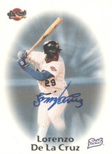 Syracuse Sky Chiefs LORENZO DE LA CRUZ Autographed 1998 Baseball Card RARE