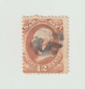 US Briefmarke Offiziell Scott #O119 War Department 12ct Official Used - Bild 1 von 1