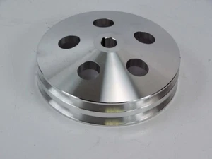 Pulley PS Satin Aluminum, Bolt-On 2 Groove [100-2PSA] - Bild 1 von 3