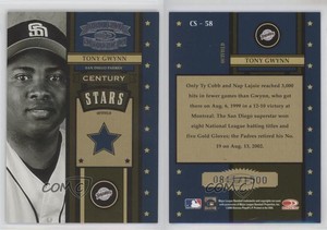 2004 Donruss Throwback Threads Century Stars /1500 Tony Gwynn #CS-58 HOF