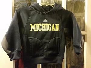 Michigan Wolverines adidas Hoodie Sweatshirt Kids Size 4 Brady March Madness - Picture 1 of 4