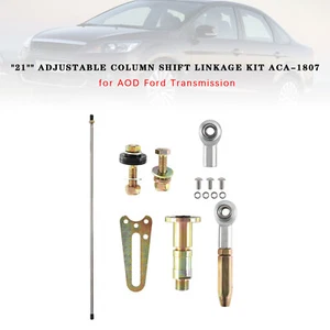 21" Adjustable Column Shift Linkage Kit ACA-1807 for AOD Ford Transmission UI - Picture 1 of 13