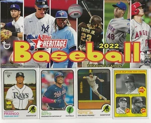 2022 Heritage Baseball Complete 400 Card Set - WANDER FRANCO, ONEIL CRUZ RCs - Picture 1 of 2