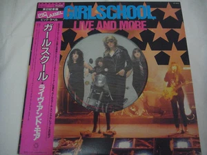 GIRLSCHOOL-Live And More JAPAN 1st.Press w/OBI NWOBHM Iron Maiden Motorhead - Picture 1 of 6
