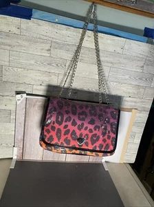 NWT Betsey Johnson Multi Color Leopard Print Sequin Handbag Purse Bag Animal Cha - Picture 1 of 6