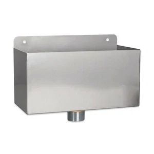 STAINLESS STEEL TUNDISH WALL MOUNTED BOX HOPPER STEAM OVEN DRAIN LARGE TUN DISH - Picture 1 of 24