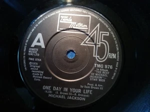 MICHAEL JACKSON - ONE DAY IN YOUR LIFE 7'' vinyl single 1975 TMG976 - Picture 1 of 2