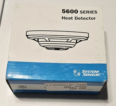 System Sensor 5621 135 Degree Fixed Temp / Rate-Of-Rise Dual Heat Detector - Image 1 of 2