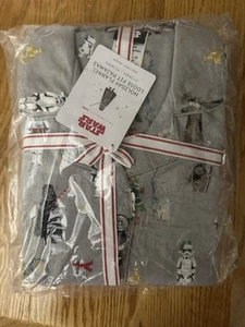 PIGIAMA POTTERY BARN TEEN STAR WARS FLANELLA ORGANICA VESTIBILITÀ AMPIA PICCOLO NATALE - Foto 1 di 4