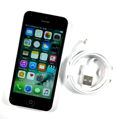 Apple iphone 5C 8GB Vodafone White Average Condition Grade C 873 - Image 1 of 4