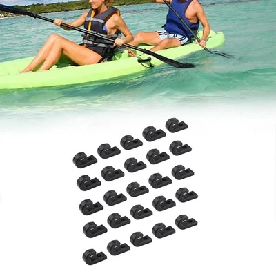25pcs Nylon J Hooks Kayakgee Hook For Boats Canoes PL - image 1 of 4