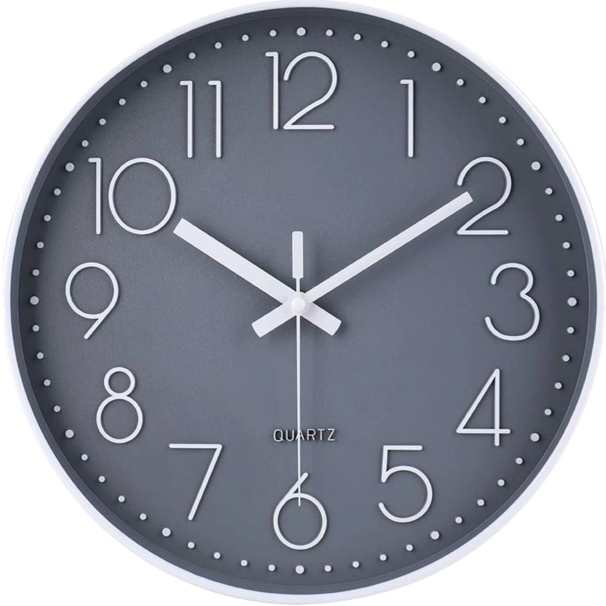 JUSTIME Wasserdichte Wanduhr – 21,6 Cm, Geräuschlos, Für Bad, Küche, Boot