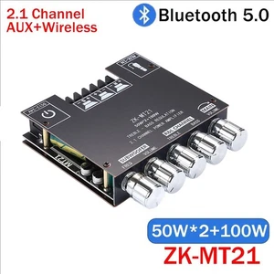 ZK-MT21 50W * 2 + 100W 2,1-kanałowy cyfrowy moduł wzmacniacza mocy Bluetooth - Zdjęcie 1 z 13