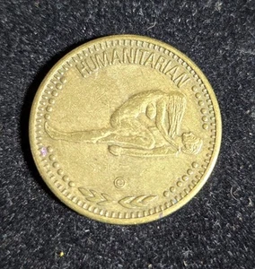 Erotica Erotic Vintage RISQUE ZODIAC SIGN Token Coin CONNECT With An AQUARIUS A - Picture 1 of 3