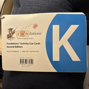 Fundations Wilson ACTIVITY CUE CARDS Level K Second Edition #F2FUNACCK Open - Imagen 1 de 4