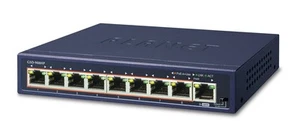 PLANET GSD-908HP network switch Unmanaged Gigabit Ethernet (10/100/1000) Powe... - Afbeelding 1 van 1