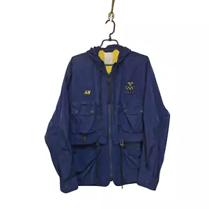H&M Olympic Collection Sweden Blue Jacket Full Zip Men Size: M - Picture 1 of 7