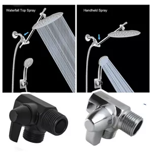 Valvola deviatore braccio doccia universale G1/2" 3 vie adattatore a T adattatore ottone massiccio splitter - Foto 1 di 14