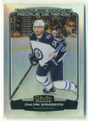 2022-23 O-Pee-Chee Platinum Marquee Rookie Rainbow #220 DYLAN SAMBERG RC Jets - Image 1 of 2