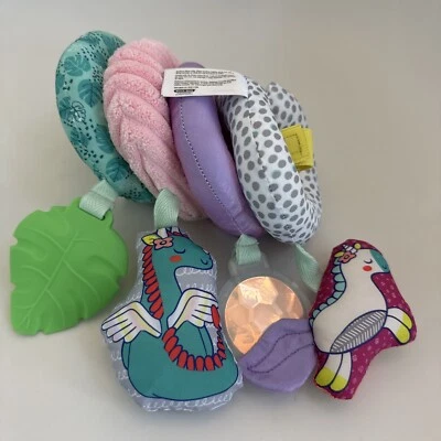 Infantino Spiral Car Seat Stroller Activity Toy Infant Crinkle Teether Animals - Image 1 of 4