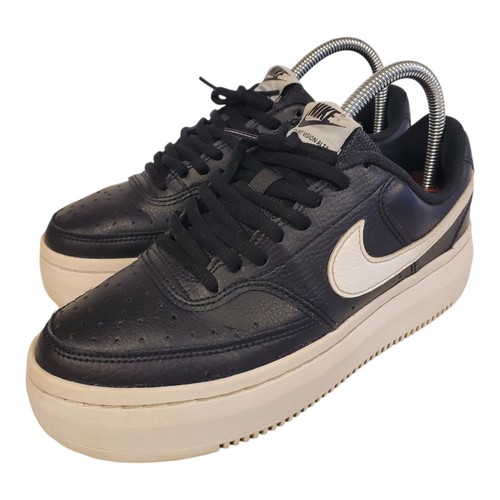 Scarpe NIKE COURT VISION ALTA donna taglia 8 5 nero bianco sneaker DM0113 002