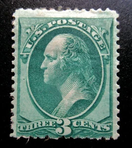 US 1873 3¢ Washington Stamp #158 MH CV $110 - Picture 1 of 3