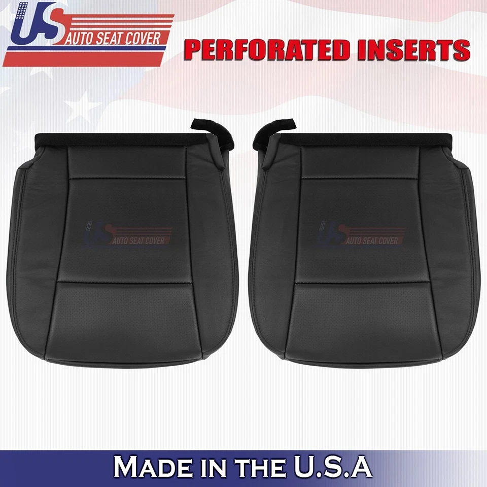 2007-2010 Fits Ford Explorer Sport Trac Front Bottoms Leather Cover Black - Image 1 of 4