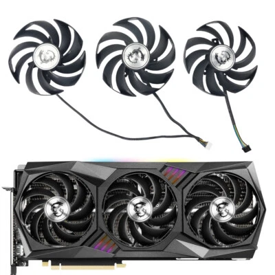 PLD09210S12HH Graphics Card Fan For MSI RTX 3060 3070 Ti 3080 3090 Gaming Trio - Image 1 of 4