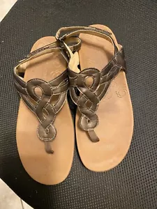 Rockport Ridge Sling Women's Size 7 Metallic Bronze Thong Sandals - Picture 1 of 6