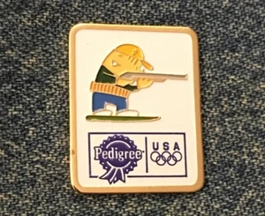 Insignia de alfiler de tiro ~ Barcelona 1992 mascota olímpica Cobi ~ patrocinador ~ pedigrí - Imagen 1 de 2