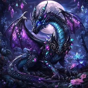 Dragon Diamonds Painting Kits for Adults, 5D Dragon Diamond Art Kits for Beginne - Picture 1 of 7