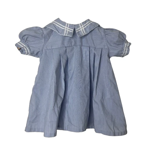 Vestido De Colección Little Bitty Azul Rayas 3T Años 80 Azul Blanco Verano Foto 1 de 4