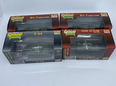 Easy Model 4 Russian 1/72 Scale Tanks 2 1941 KV-1, 1968 T-54, 1956 JS-3/3M NEW - Image 1 of 2