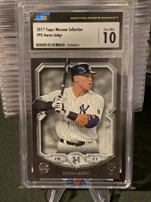 2017 Topps Museum Collection #95 Aaron Judge Yankees RC Rookie CSG 10 GEM MINT