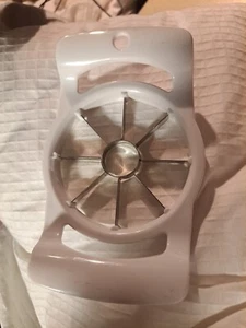 Apple Cutter Slicer Corer Stainless Steel Blade Plastic Grip Handles - Picture 1 of 3