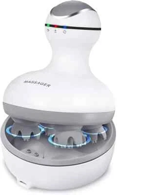 Electric Scalp Head Massager, Waterproof Massager with 4 Heads 84 Nodes for Hair - Image 1 of 4