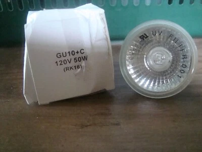 One GU10+C 120V 50W (RK16) Candle Warmer Lamp Replacemnt Bulb - Image 1 of 4