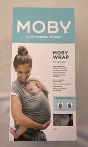 Moby Wrap Classic Gray NEW Newborn to Toddler 8-33 Pounds Baby Carrier - Imagen 1 de 10