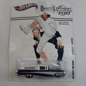 Hot Wheels Pop Culture Saturday Evening Post '59 Chevy Delivery Real Riders M/M - Picture 1 of 7