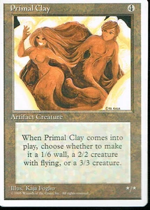 MAGIC THE GATHERING 4TH EDITION ARTIFACT PRIMAL CLAY - Picture 1 of 1