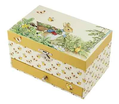TROUSSELIER SAS Music Box Baby Gift Traditional Keepsake Baby Shower Easter Peter Rabbit Large