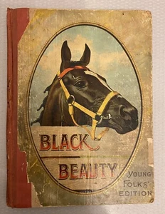 Black Beauty Young Folks Edition Anna Sewall Children Illustrated Antique 1908 - Bild 1 von 20