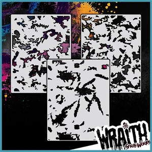 Camo Pattern Set #2 - Reusable Airbrush Stencil Template - Picture 1 of 6