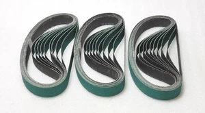  30 Belts UNISAND INC. 120 Grit Premium Zirconia Abrasive Sanding Belts 1"x 24" - Picture 1 of 6