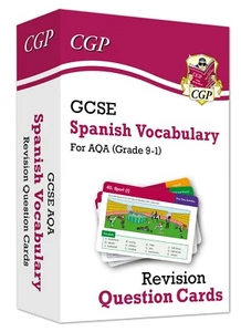 GCSE AQA Spanish Vocabulary Revision Question Cards Key Stage 4 Years 10-11 CGP - Picture 1 of 9